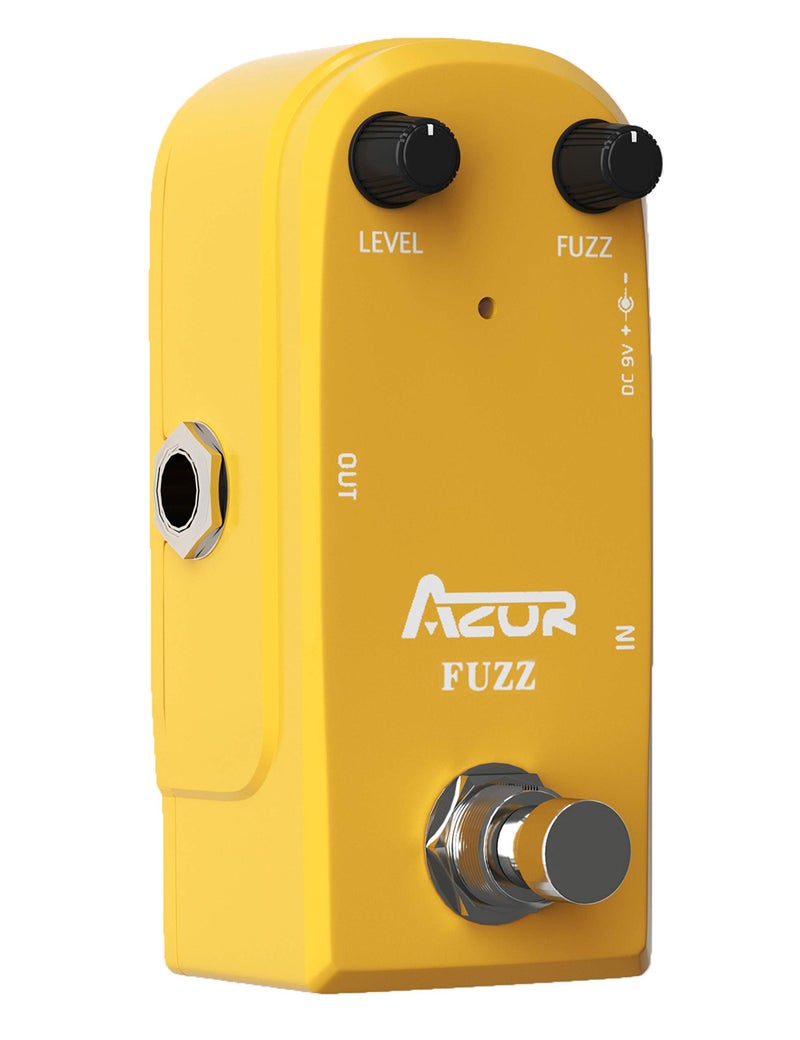 AZOR Vintage Fuzz Guitar Pedal True Bypass Mini Effect Pedal for Electric Guitar Classic Analog Fuzz Tone Compact & Durable Design Stage & Studio Use - Image 4
